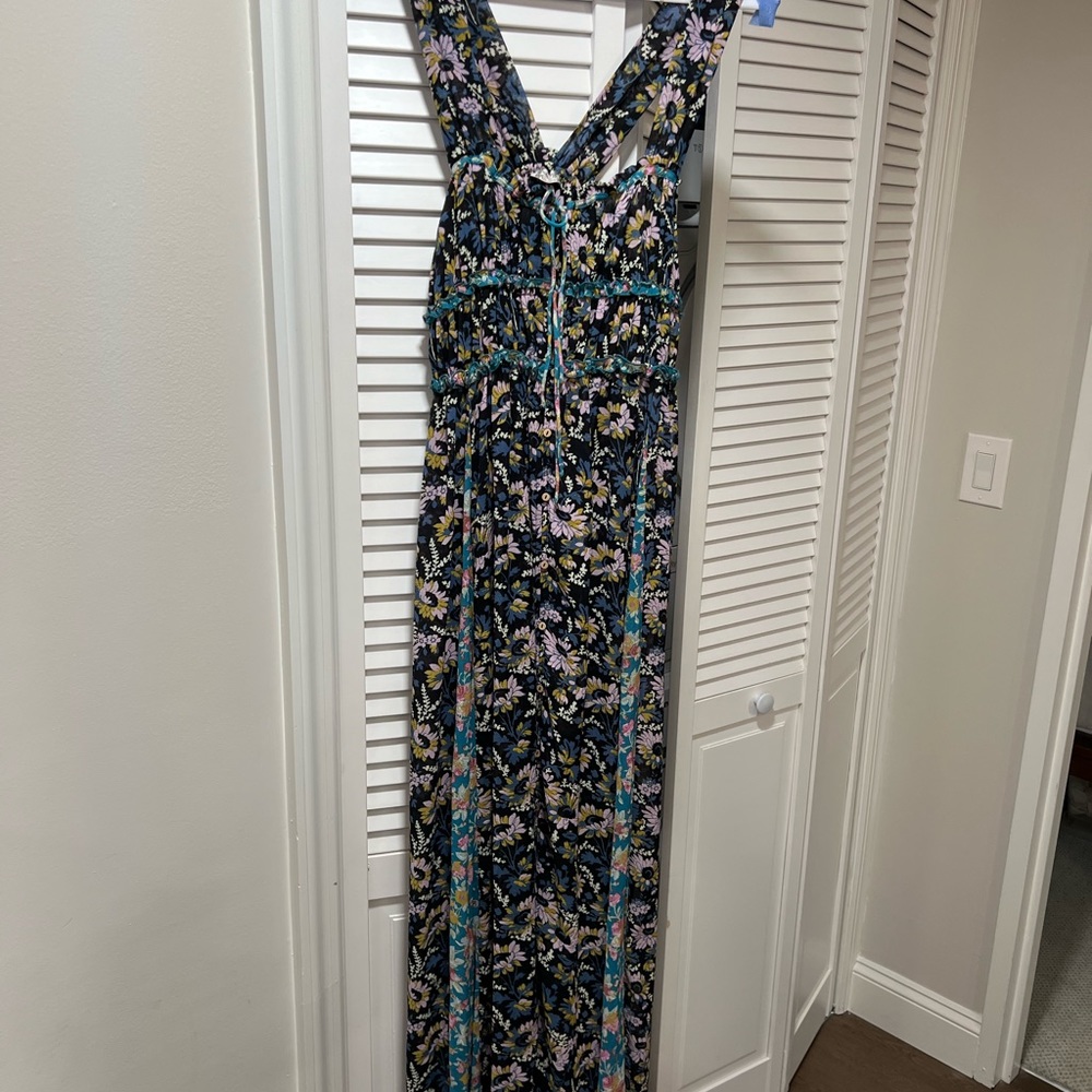 Free people dance with me printed maxi dress